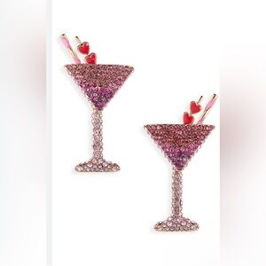 Baublebar Love on the Rocks Martini Glass Earrings